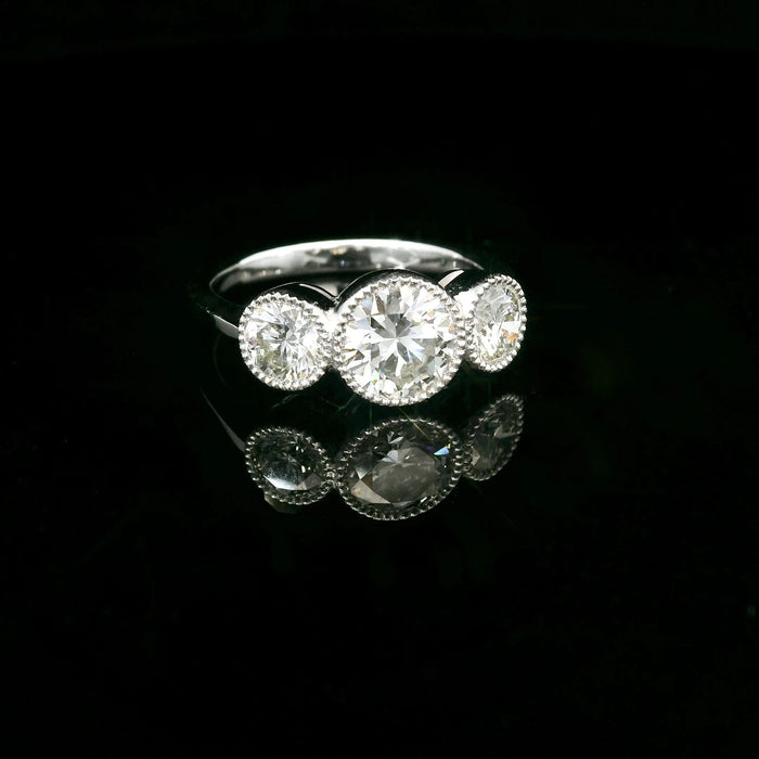 Bague Bague Trilogie en or blanc 58 Facettes