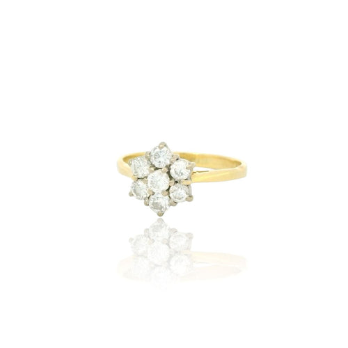 Bague Bague marguerite diamant 58 Facettes 1