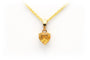 Pendentif Pendentif contemporain serti d’une citrine en or jaune 18 carats 58 Facettes B387