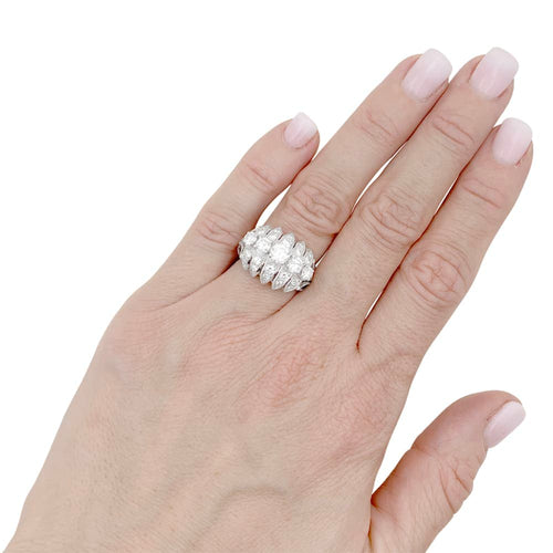 Bague 49 Bague Mellerio, platine et diamants. 58 Facettes 35081