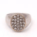51 Sceau ring in white gold with diamonds 58 Facettes E360868C