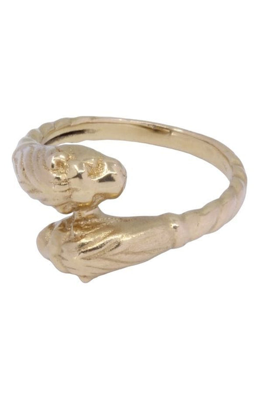 Ring 52 Lion heads ring 58 Facettes 084531
