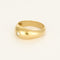 Bague jonc en or jaune et diamant