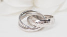 Bague Cartier - Bague Vintage Or Amour et Trinity en or blanc 58 Facettes