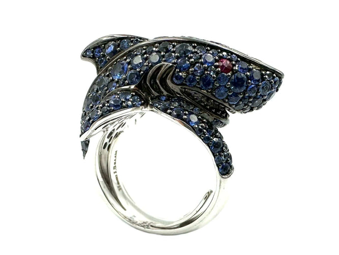 Bague 51 HENRI J. SILLAM Bague 2 ors, saphirs et rubis 58 Facettes