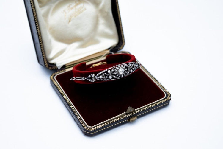 Bracelet Bracelet ancien Art Nouveau avec diamants, Scandinavie, début du XXe siècle 58 Facettes 10614