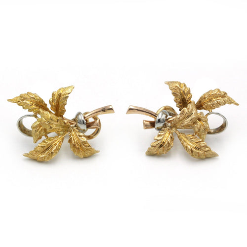 Boucles d'oreilles Feuilles - Or