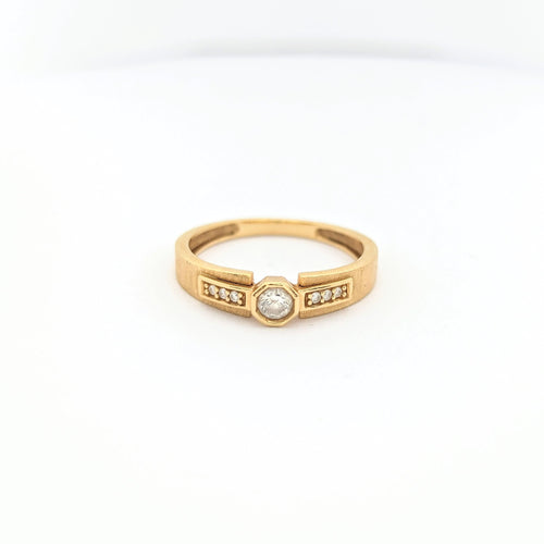 Bague 52 Bague or jaune et diamants 58 Facettes 30097