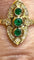 Bague 54 Bague marquise style ancien en or émeraudes et diamants 58 Facettes