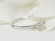 Bague Bague solitaire or blanc diamant 58 Facettes 26142
