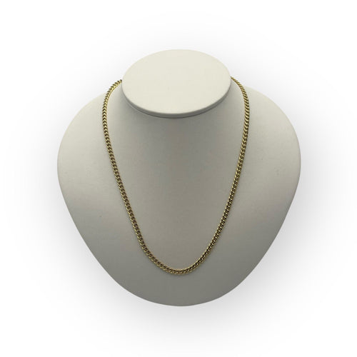 Collier Chaîne or jaune maille gourmette large 46 cm 58 Facettes 149057604