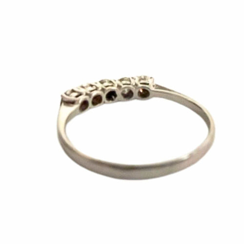 Bague 56 Bague serre-tête contemporaine du XXe siècle avec diamants 58 Facettes Q372B