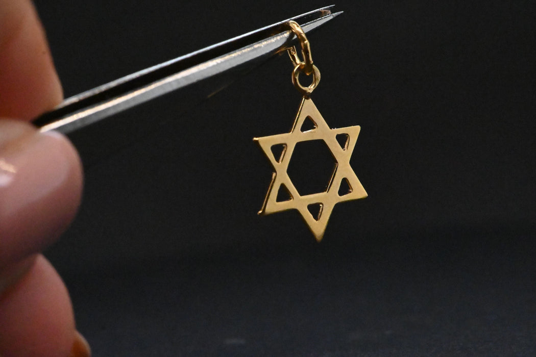 Pendentif Magen David En Or Jaune 58 Facettes