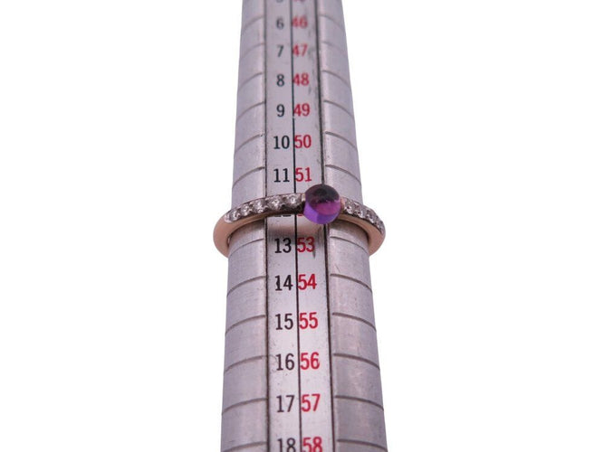 Bague 52 bague POMELLATO m'ama non m'ama amethyste 52 diamants en or jaune 18k 58 Facettes 268364