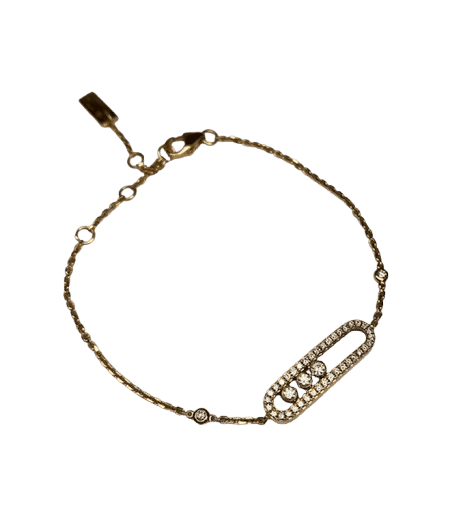 Bracelet MESSIKA - bracelet baby move pave or rose 58 Facettes 240454