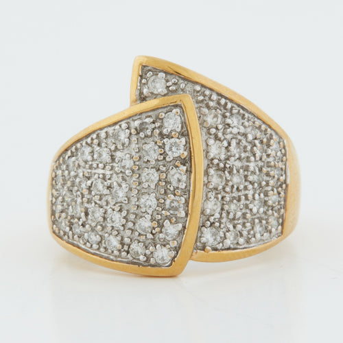 Bague 57 BAGUE EN OR JANUE 18 CARATS 58 Facettes REF 10024/08