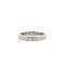 Bague 59 Alliance vintage en platine et diamants tour complet 58 Facettes
