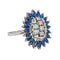 Bague 58 Bague Pompadour  Or blanc Saphir, Diamant 58 Facettes 4553830CN