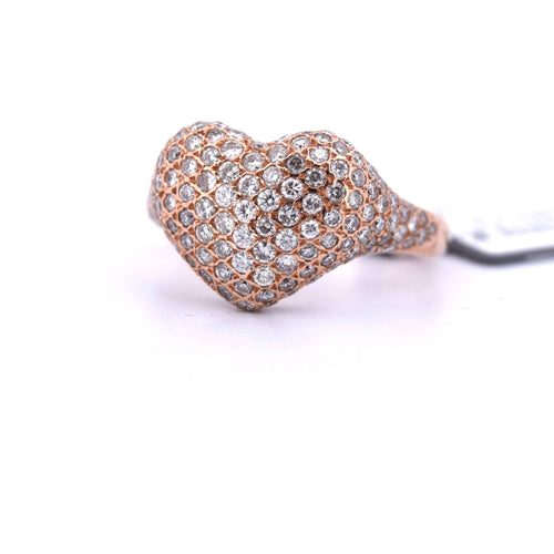 Bague 53 Bague cœur en diamant 58 Facettes