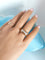 Bague 52.5 Bague Vintage (1940-1950) diamants or rose et or blanc 18K 58 Facettes 1762