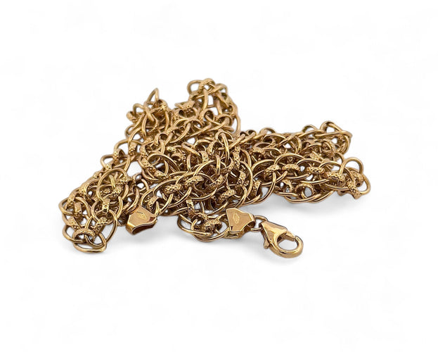 Collier Collier femme or jaune longueur 60 cm 58 Facettes