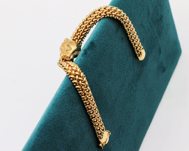 Bracelet or jaune panthère