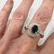 Bague 53 BAGUE EN PLATINE DE STYLE ART DÉCO AVEC DIAMANTS DE 0,38 ct ET SAPHIR DE 1,05 ct 58 Facettes Q337B