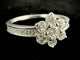 Bague 51.5 Bague or blanc diamants 58 Facettes