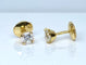 Boucles d'oreilles Boucles d’oreilles puces en or jaune 18 carats, diamants 2x 0,50 carats 58 Facettes AB628