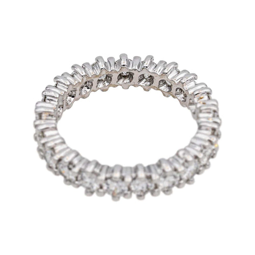 Bague 55 Bague  Alliance américaine  Or blanc Diamant 58 Facettes 4836934CN