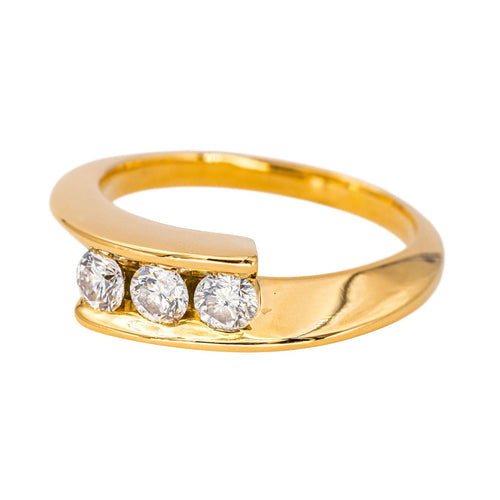 Bague 52 Bague  Trilogie Or jaune Diamant 58 Facettes 4153441CN