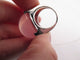 Bague 50 bague cabochon quartz rose etoile t50 en or blanc 18k 21.8 gr 58 Facettes 267805