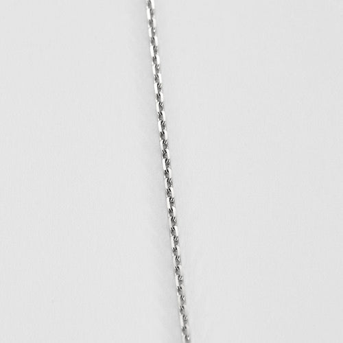 Collier Collier solitaire en or gris et diamant 58 Facettes B250691