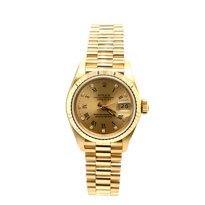 Montre Rolex - Montre Femme date just - Or jaune 58 Facettes 1.0000298/1