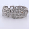Bracelet Bracciale stile art déco en platine et diamants 58 Facettes