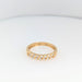 53 Demi Alliance ring in yellow gold and diamonds 58 Facettes 29035
