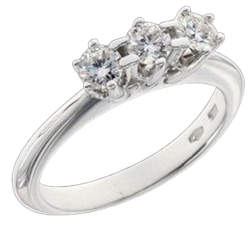 Bague 52 Bague en or blanc, diamants naturels 58 Facettes AG-201037/1