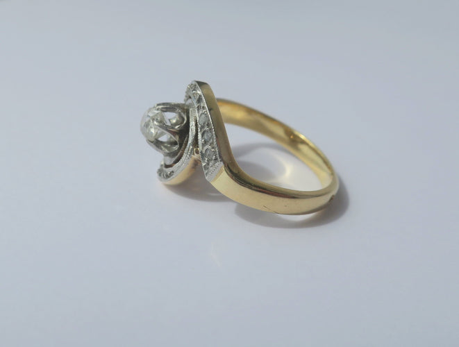 Bague 50 Bague Tourbillon diamants 58 Facettes