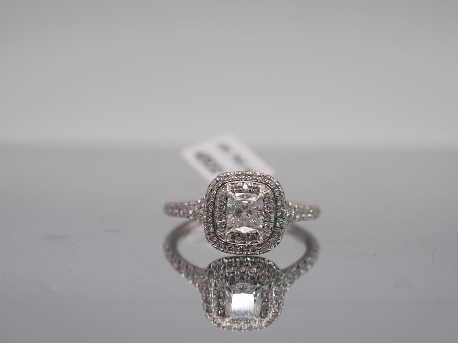 Bague 52 TIFFANY & CO. - Bague Soleste platine et diamants 58 Facettes