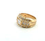 Bague 54 Bague vintage en or jaune massif 18 carats avec diamants 58 Facettes