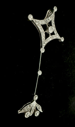Pendentif en platine serti de 1 carat de diamants