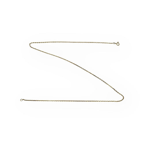 Chaîne or jaune maille forçat 45 cm