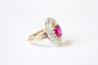 Bague 50 Bague Marquise Rubis birman diamants 58 Facettes SQ9501439