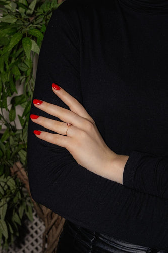 Bague 51 Ginette NY Bague Mini Cocktail Or rose Topaze 58 Facettes 4915170RV