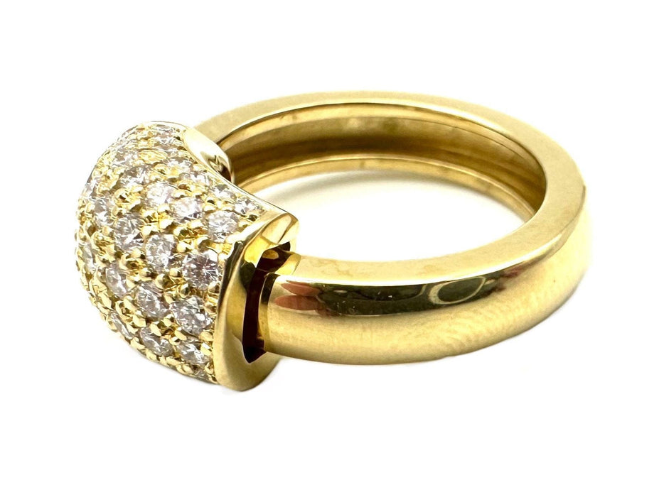 Bague 51 PIAGET. Collection "Dancer", bague or jaune 18K et diamants 58 Facettes