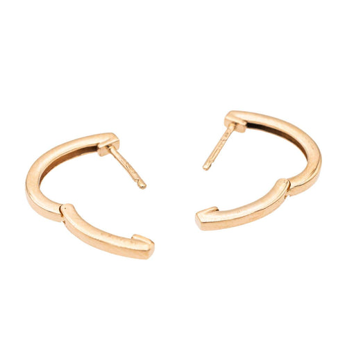 Boucles d'oreilles Ginette NY Boucles d'oreilles  Créoles Hoop Or rose 58 Facettes 2678598CN