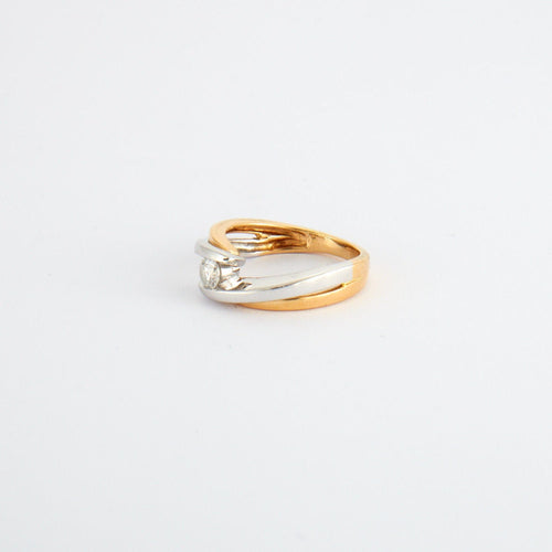 Bague Bague 2 ors sertie diamant 58 Facettes