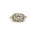 Bague 56 Bague or blanc et jaune diamants 58 Facettes 240036SP