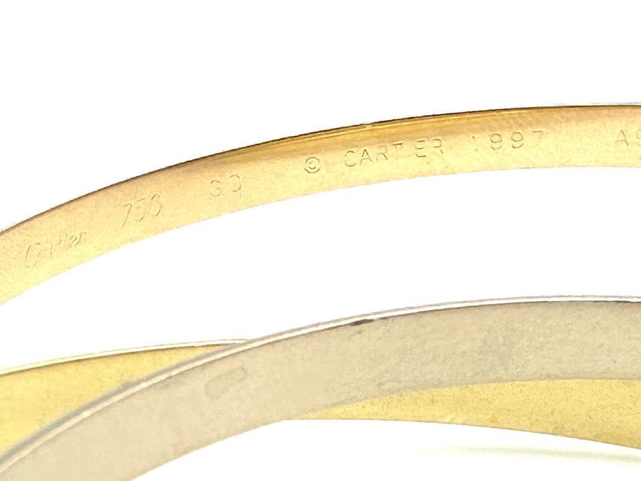 Bracelet CARTIER. Bracelet Trinity vintage 3 ors 18K MM 58 Facettes