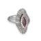 Bague 60 Bague Jupe Vers 1960 – Or Gris 18k & Platine – 4.0 ct Diamants & Rubis Marquise 0.50 ct 58 Facettes FB10707